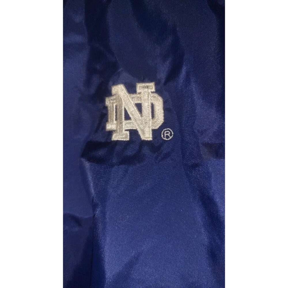 Adidas Wind Breaker Style Mens Jacket Notre Dame Logo Sz Lg